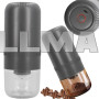 Кофемолка для помола кофейных зерен, орехов, трав с USB-портом серый (Польша)
